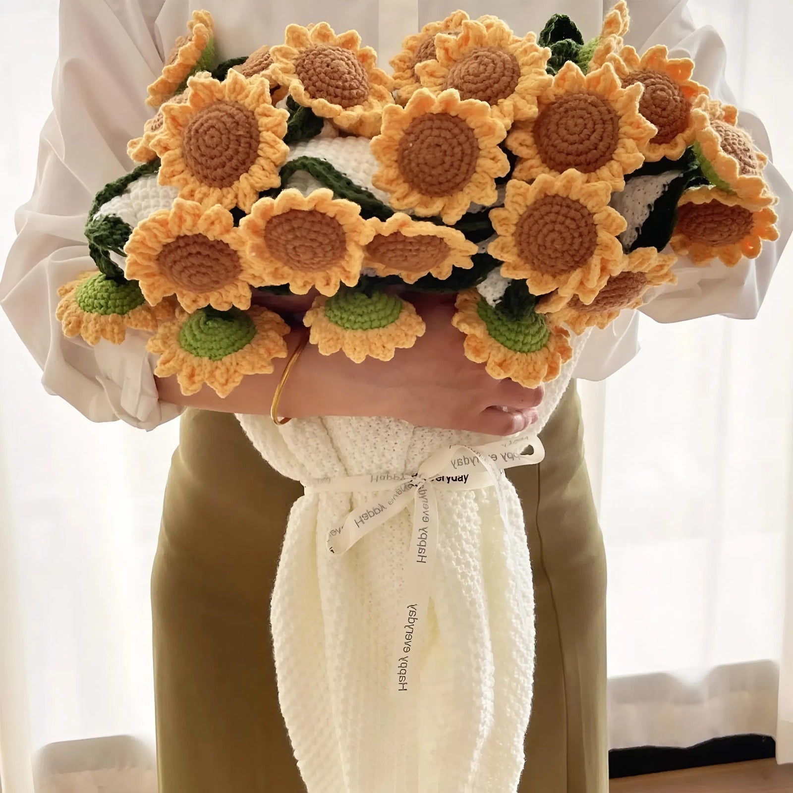 Handmade Crochet Rose Blanket - Fully Crafted Edition