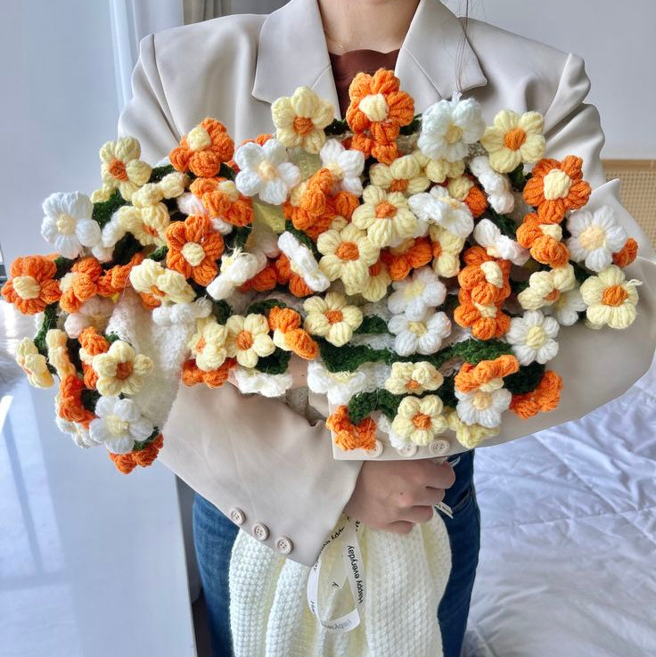 Handmade Crochet Rose Blanket - Fully Crafted Edition